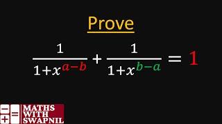 Solving Exponential Equations | Know How to prove LHS = RHS