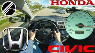 Honda Civic Sport 1.6i EP2 | 110 PS | Top Speed Drive German Autobahn No Speed Limit POV