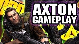 Borderlands 2 AXTON Gameplay Walkthrough! 10 Minutes of Commando Gameplay