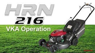 Honda HRN216 VKA Lawn Mower Operation