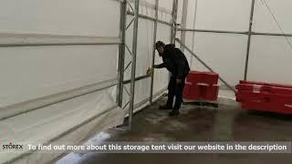 Storage Tent Modification for Wide Entrance by Storex