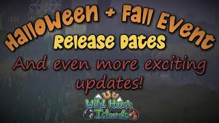 Halloween and Fall EVENT DATES + 5 More Upcoming Updates! | • Wild Horse Islands - Roblox • |