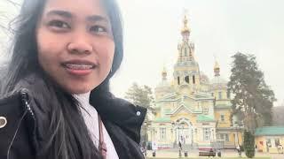 travel vlog | going to Mega Park & Dostyk Plaza, Ascension Cathedral & Green Bazaar 