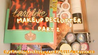 My Makeup Collection Declutter | Part 2 | Palettes and Lipsticks