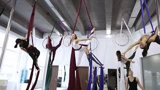 Aerial silks class in Poledance Bulgaria