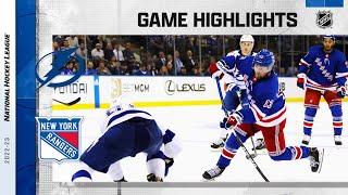 Lightning @ Rangers 10/11 | NHL Highlights 2022