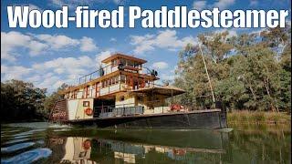 THE ONLY ONE ️ IN THE WORLD - Wood-fired cruising Paddlesteamer |