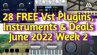 28 Best New FREE VST PLUGINS, Vst Instruments, SAMPLE PACKS & Huge Deals - JUNE 2022 Week 2