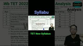 Primary TET New Syllabus 2022 | WBBPE primary tet official New  syllabus 2022 | WB TET Syllabus 2022