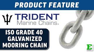 Trident ISO G40 Galvanized Mooring Chain | E-Rigging Products