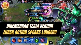 Zhask Gameplay - Action Speaks Louder Than Words!! #mlbb #mobilelegends #carryteam #zhasktopglobal