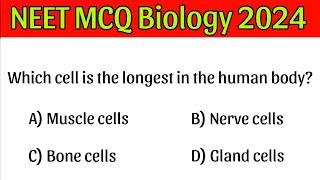 NEET MCQ Biology |PART: 08| Neet 2024 biology | Neet 2024 | Neet exam