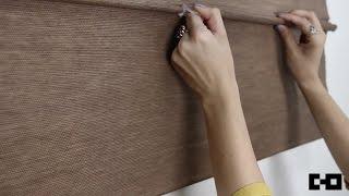 Chicology Home | Cordless Magnetic Roman Shade Tutorial - Demonstration