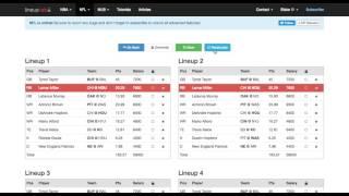 NFL Lineup Optimizer for Fanduel and Draftkings - lineuplab.com