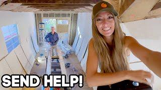 SEND HELP!!! - EXPOSING THE BEAMS in the SHE SHED