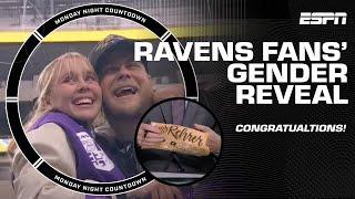 Ravens fans' EPIC GENDER REVEAL before MNF!  | Monday Night Countdown