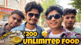 Unlimited thaali only ₹200/-  | Thes Buddhi ka jackpot  | @TheRoamerAmit #vlog