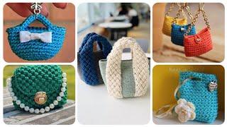 Cute mini bags / crochet bags / macrame bags @diymacramee