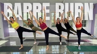 40 MIN BARRE BURN & TONE |  at Home Weight Loss Workout | Cardio HIIT | Low Impact