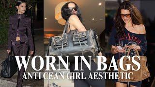 WORN-IN BAGS, The Anti-Clean Girl Aesthetic & Other Bags Worn This Week ft. Acne, Balenciaga & LV