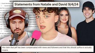 david dobrik & natalie RESPOND to jeff wittek in new documents