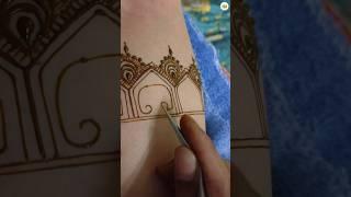 How to make #elephants in bridal mehndi design #shorts #mehndidesign #bridalmehndi  #elephantmehndi