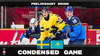 Condensed Game: Sweden vs Kazakhstan | 2025 #WorldJuniors