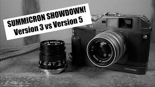 Leica 50mm Summicron Showdown - Version 3 vs Version 5