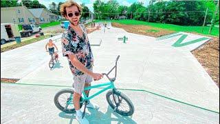 Riding New Half Built Skatepark *Confronting Thug*