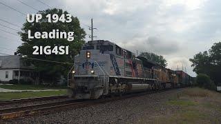 UP 1943 leading 2IG4SI Through Eureka Mo (Ft. The Midwestern Railfan)