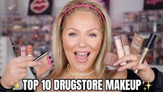 Top 10 *Drugstore Makeup* That's BETTER than HIGH END  Drugstore Makeup I Will ALWAYS Repurchase!