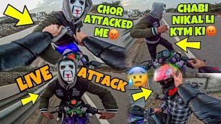 Chor Attack On Me Bike | Chabi Nikal li KTM ki | Live Attack Captured Preparation for Ladakh Ride