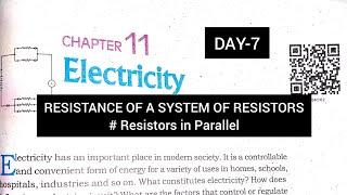 class 10|ch-11|Electricity|lec-7|detail explanation|Resistors in Parallel|NCERT Chapter|#viral #sci