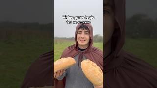 Video game logic for no reason  #comedy #videogames #skyrim #eldenring