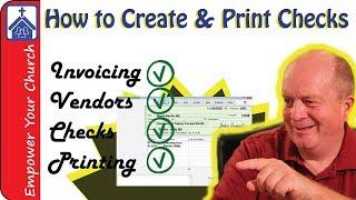 Powerchurch Tutorials - How to Print a Check Using PowerChurch Software