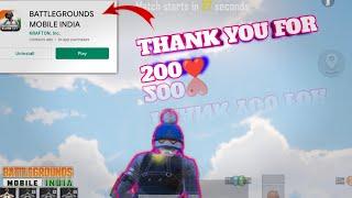 THANK YOU FOR 200 SUBS|BGMI COMES | ZYKO