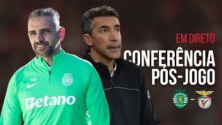  EM DIRETO | CONFERÊNCIA PÓS-JOGO | SPORTING - BENFICA