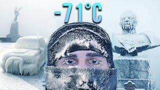 Часовая прогулка по самому холодному городу в мире (-71°C, ЯКУТСК)