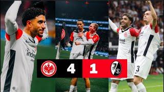 Omar Marmoush letzte spiel Eintracht Frankfurt gegen SC Freiburg 4-1 & Highlights Tore