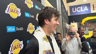 Austin Reaves RAVES About Dalton Knecht After Lakers Practice