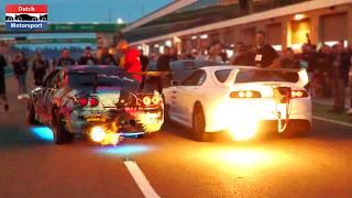 Mental JDM Rev Battle! - 3-Rotor Turbo RX7, 1000HP Supra, Skyline, 350Z,...