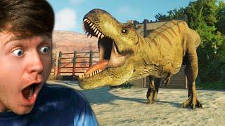JURASSIC WORLD REBIRTH T-REX vs EVERY DINOSAUR! - Jurassic World Evolution 2