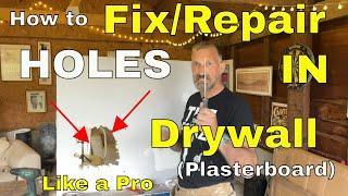 How to Fix/Repair a Hole in Plasterboard/Drywall Like a Professional