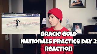 Gracie Gold FS Practice Day 2 Nationals 2020 (Reaction)