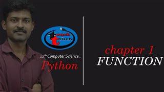 12th computer science python chapter 1 function tamil tutorial