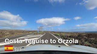 ROAD TRIP | Stunning Lanzarote From Costa Teguise To Orzola - Spain 4K