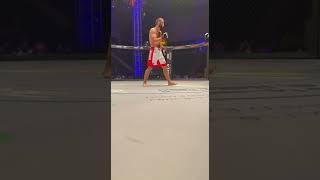 Kamal Magomedov def. Olli Santalahti..just before it got bloody at BRAVE CF 63!! #mma #shorts