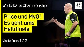 Der Kampf ums Halbfinale ist eröffnet: Viertelfinale 1 & 2 | Darts WM 25 | DAZN Highlights