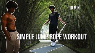 10 Minute Jump Rope HIIT Workout (Beginner)