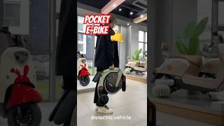 Foldable pocket e-bike for city rides 